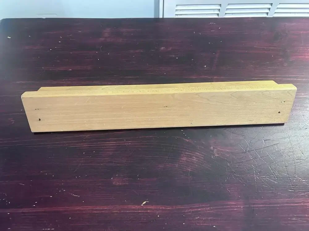 Unfinished Wood Coin Display Shelf or Button Moulding Rail